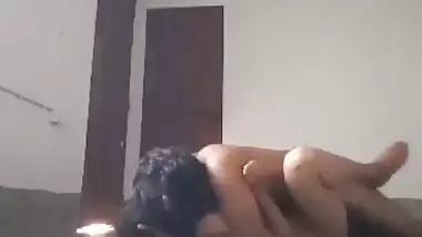 Crazy nude couple fucks hard on the floor in desi porn