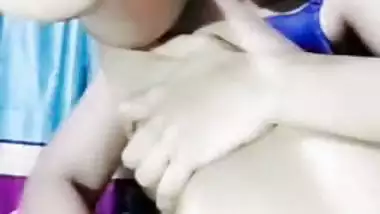 Bengali girl pink pussy fingering on video call