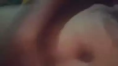 Village girl in bra fingers vaginal hole in standing