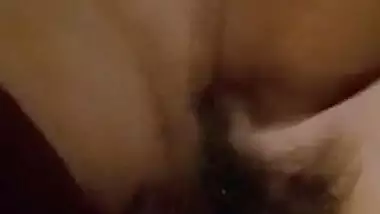 Village hairy pussy GF drowns in sex heaven